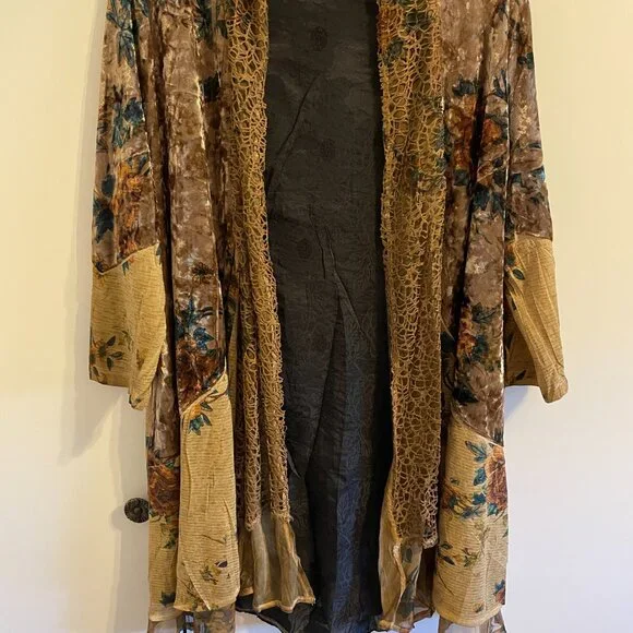KAMANA Open Front Cardigan Duster Jacket - Picture 3 of 12